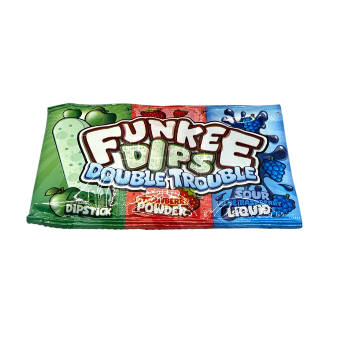 Pack of Funke E Dips Double Trouble on a white background