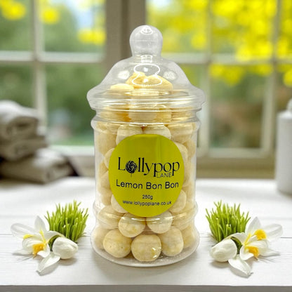 Lemon Bon Bon Victorian Jar 250g personalised gift