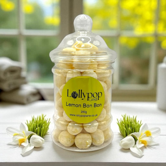 Lemon Bon Bon Victorian Jar 250g personalised gift
