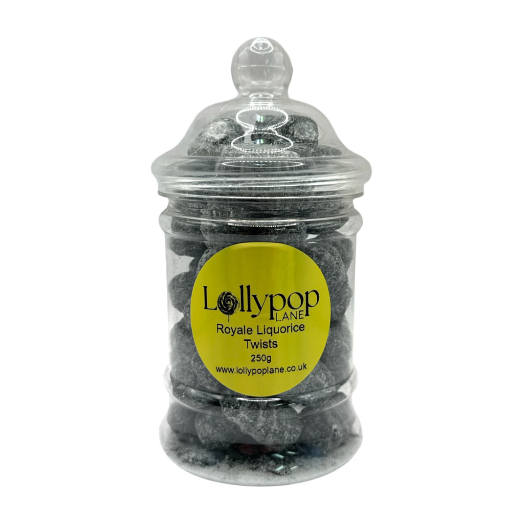 Royale Liquorice Twists Victorian Jar 250g 1