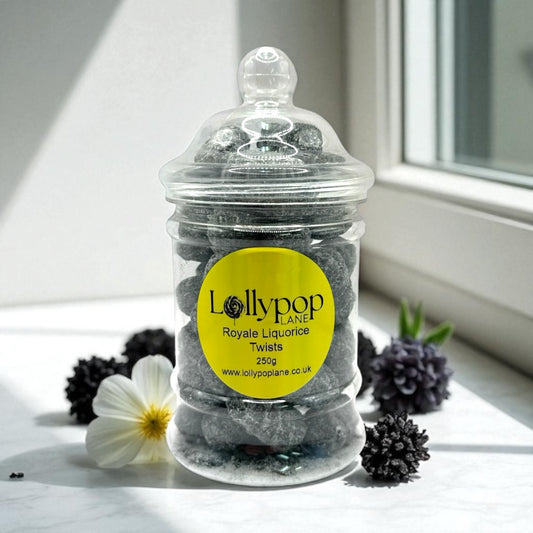 Royale Liquorice Twists Victorian Jar 250g