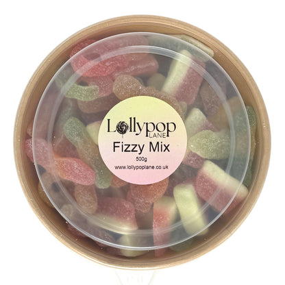 Fizzy Mix Bowl filled with 500g of fizzy sweets
