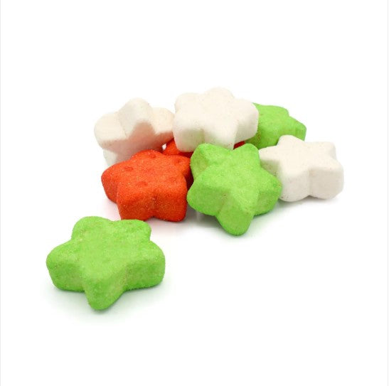Christmas Green Red and White Mallow Stars Pick n Mix
