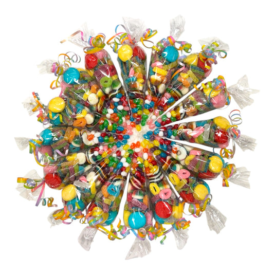 Part sweet cones in a circular formation