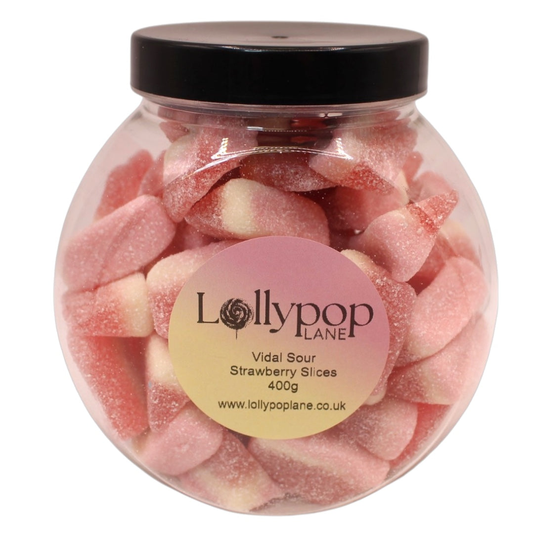 Sour Strawberry Slices Mini Sweet Jar
