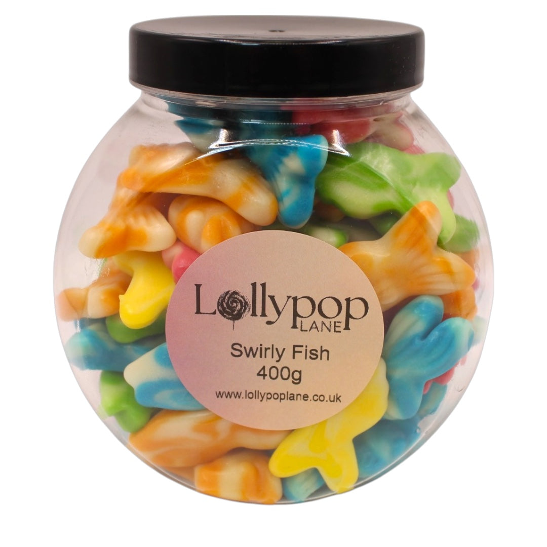 Swirly Fish Gummy Sweets Mini Sweet Jar 