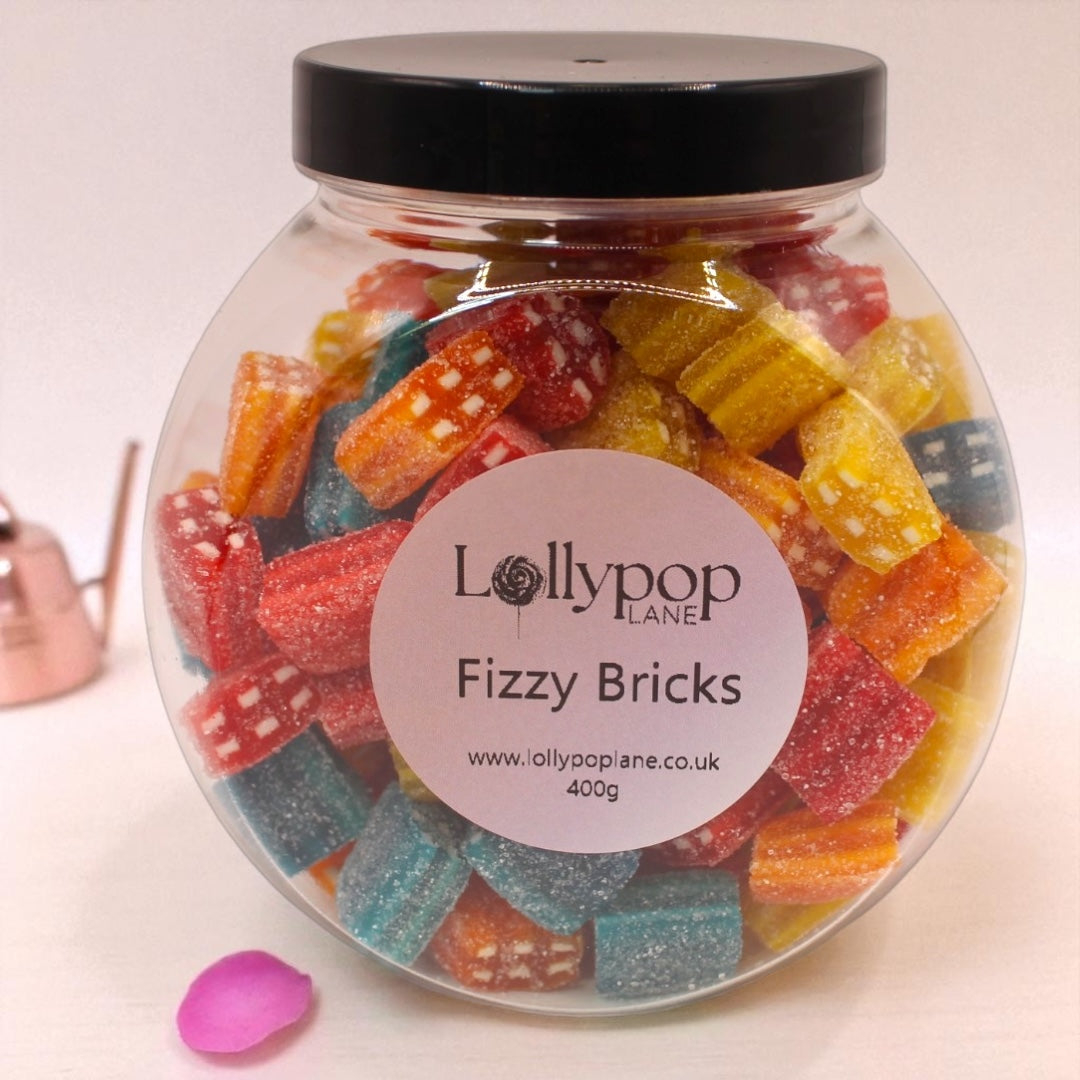 Fizzy Bricks Mini Sweet Jar - 400g