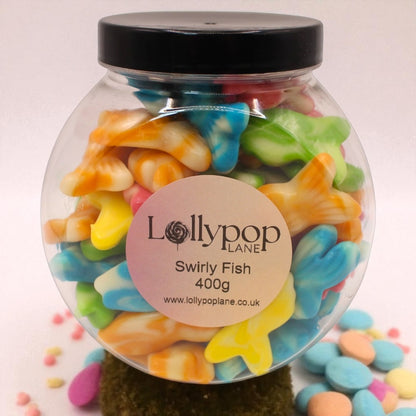 Swirly Fish Gummy Sweets Mini Sweet Jar 