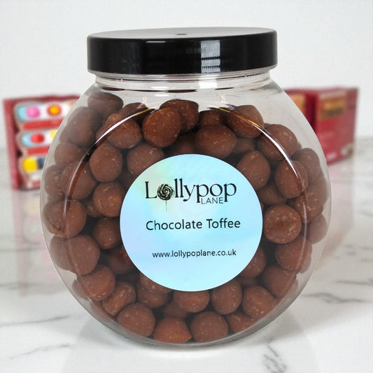 Milk Chocolate Toffee Drops Mini Sweet Jar 