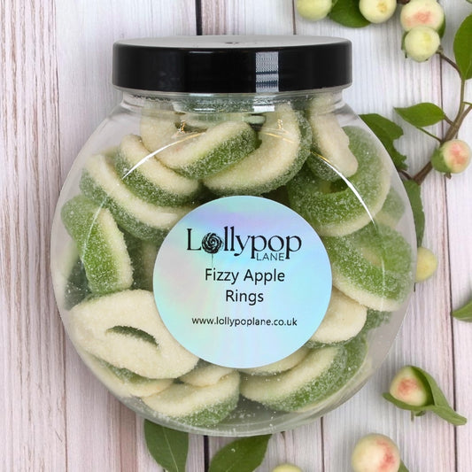 Fizzy Apple Rings Mini Sweet Jar 