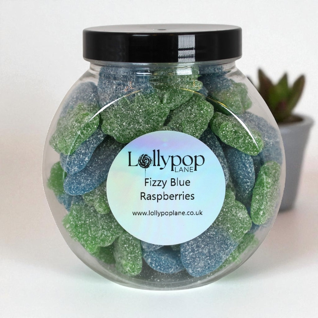 Fizzy Blue Raspberries Mini Sweet Jar 