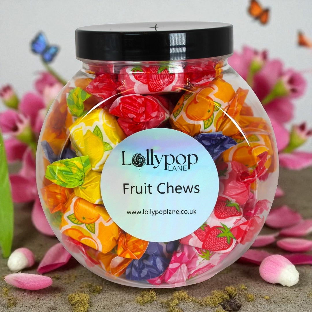 Assorted Fruit Chews Mini Sweet Jar -