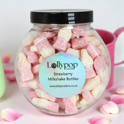Barratt Strawberry Milkshake Bottles Mini Sweet Jar 