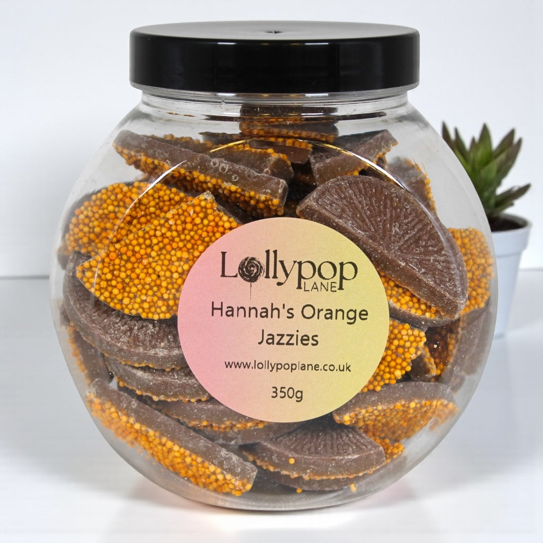 Hannah's Orange Jazzies Mini Sweet Jar