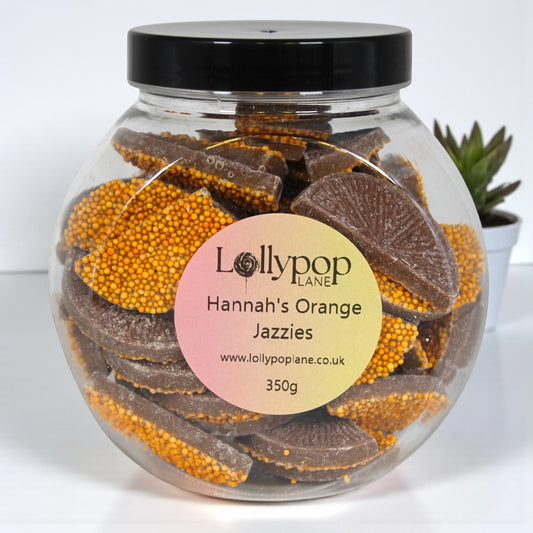 Hannah's Orange Jazzies Mini Sweet Jar