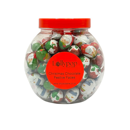 Christmas Cookie Jar Milk Chocolate festive faces