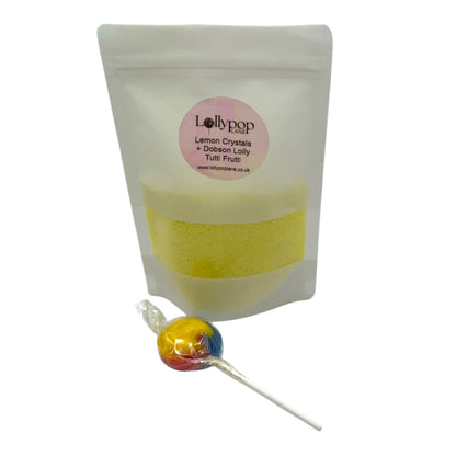 Lemon Sherbert Crystal's And A Dobson Tutti Frutti Light Lolly 150g 