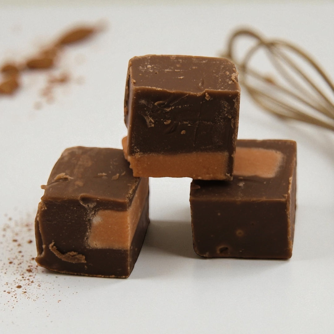 The Fudge Factory Triple Chocolate Brownie Flavour Fudge and Nougat