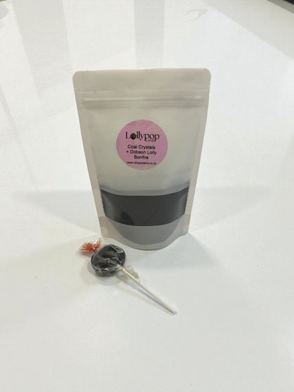 Liquorice Coal Sherbert Crystal's And A Dobson Bonfire lolly 150g