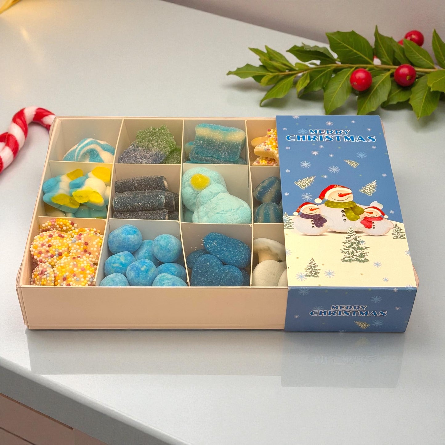 Merry Christmas Snowman Pick n Mix Gift Box 600g