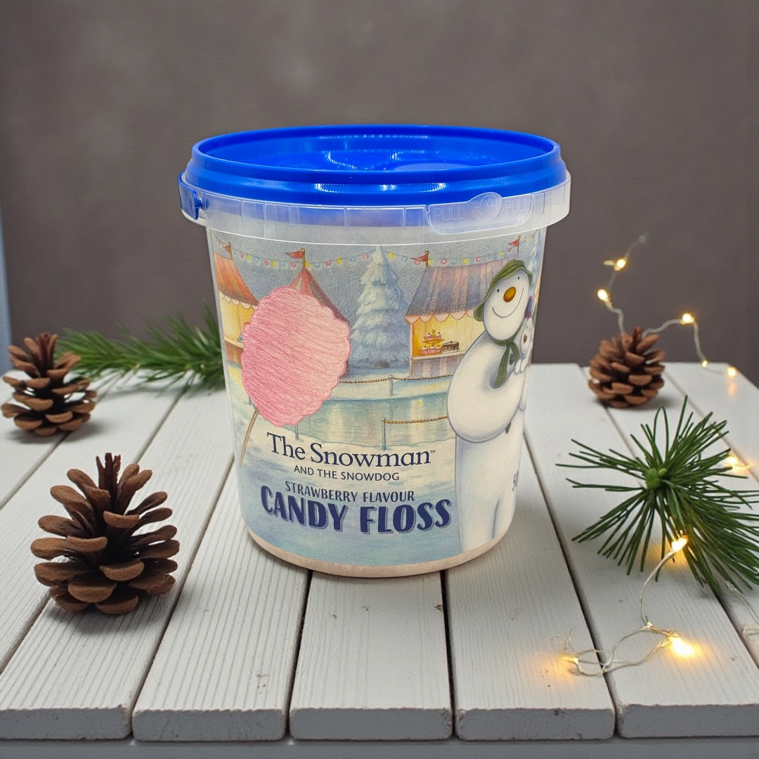 Snowman and Snowdog Candy Floss Strawberry Flavour