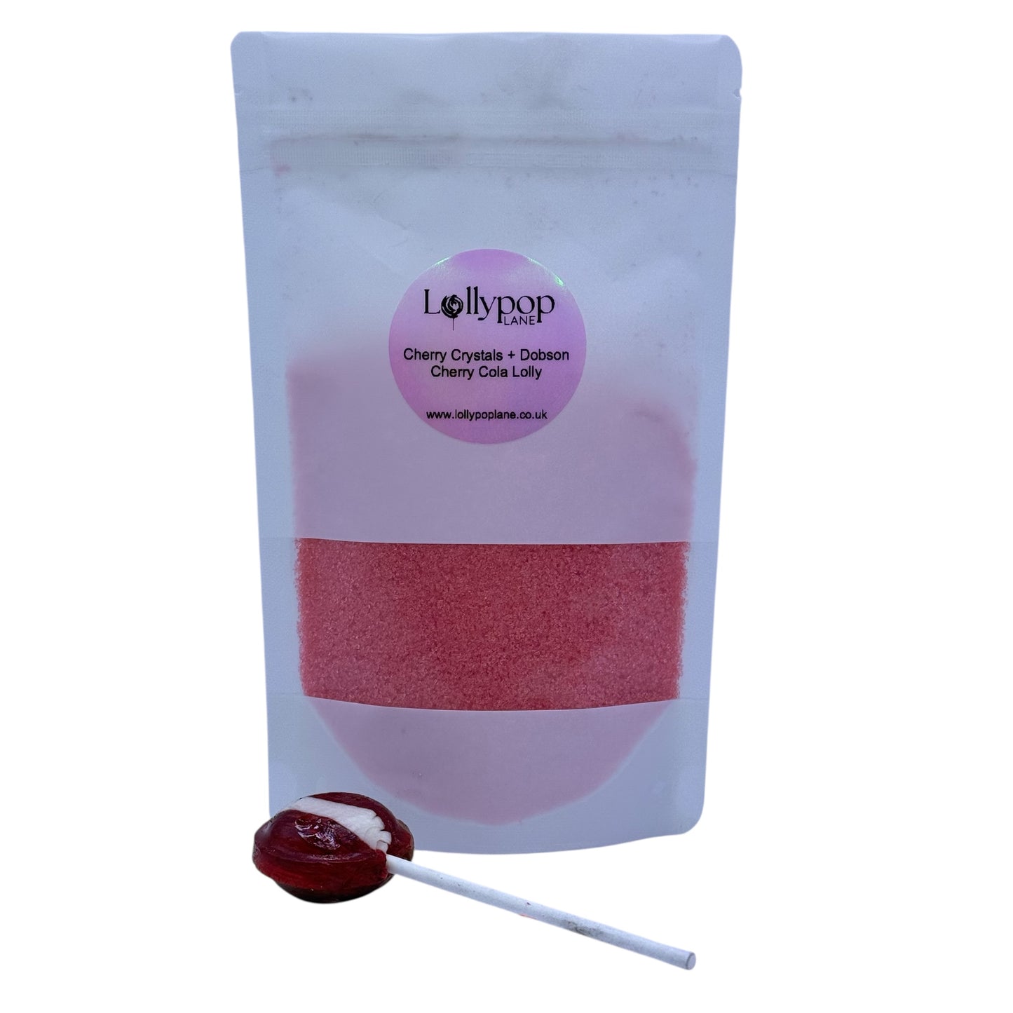 Cherry Sherbert Crystals + Cherry Cola Lolly 150g