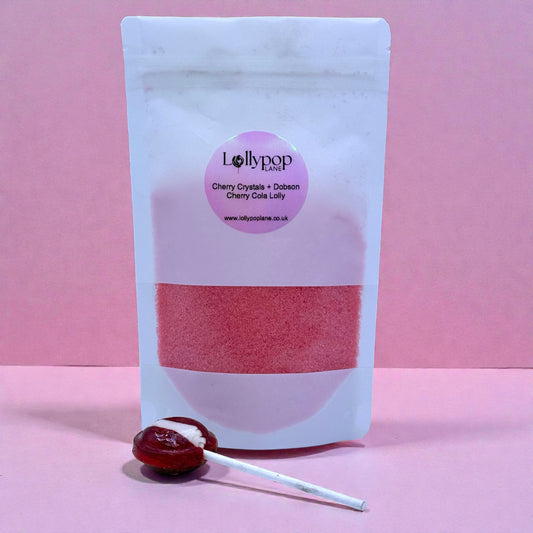 Cherry Sherbert Crystals + Cherry Cola Lolly 150g