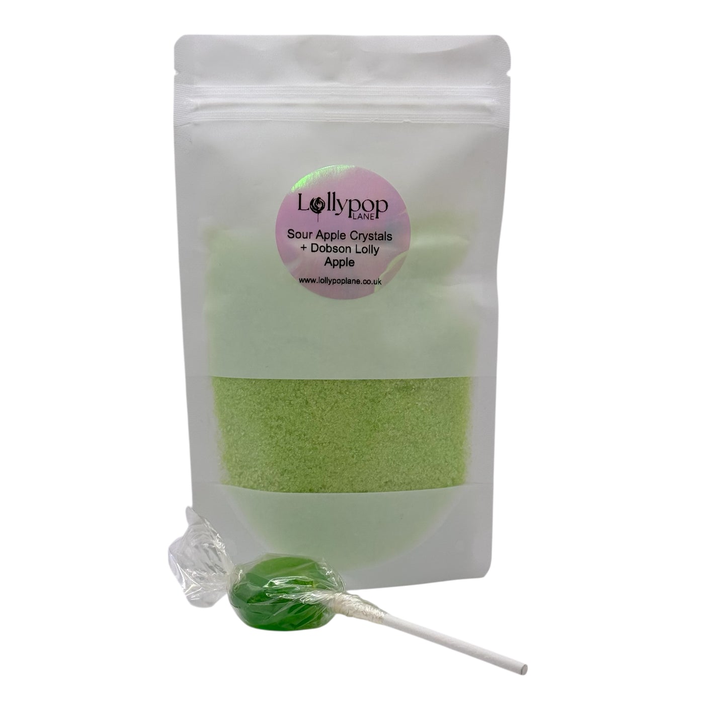 Sour Apple Sherbert +2X Apple Lolly 150g