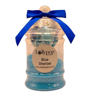 Blue Sherbert Crystal's In A Victorian Jar + 3x Bubblegum Lollies 150g 