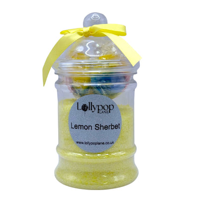 Lemon Sherbert In A Victorian Jar And 3x Tutti Frutti Lollies 150g