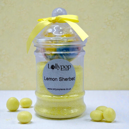 Lemon Sherbert In A Victorian Jar And 3x Tutti Frutti Lollies 150g