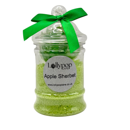 Sour Apple Sherbert In A Victorian Jar +3 X Apple Lollies 150g 