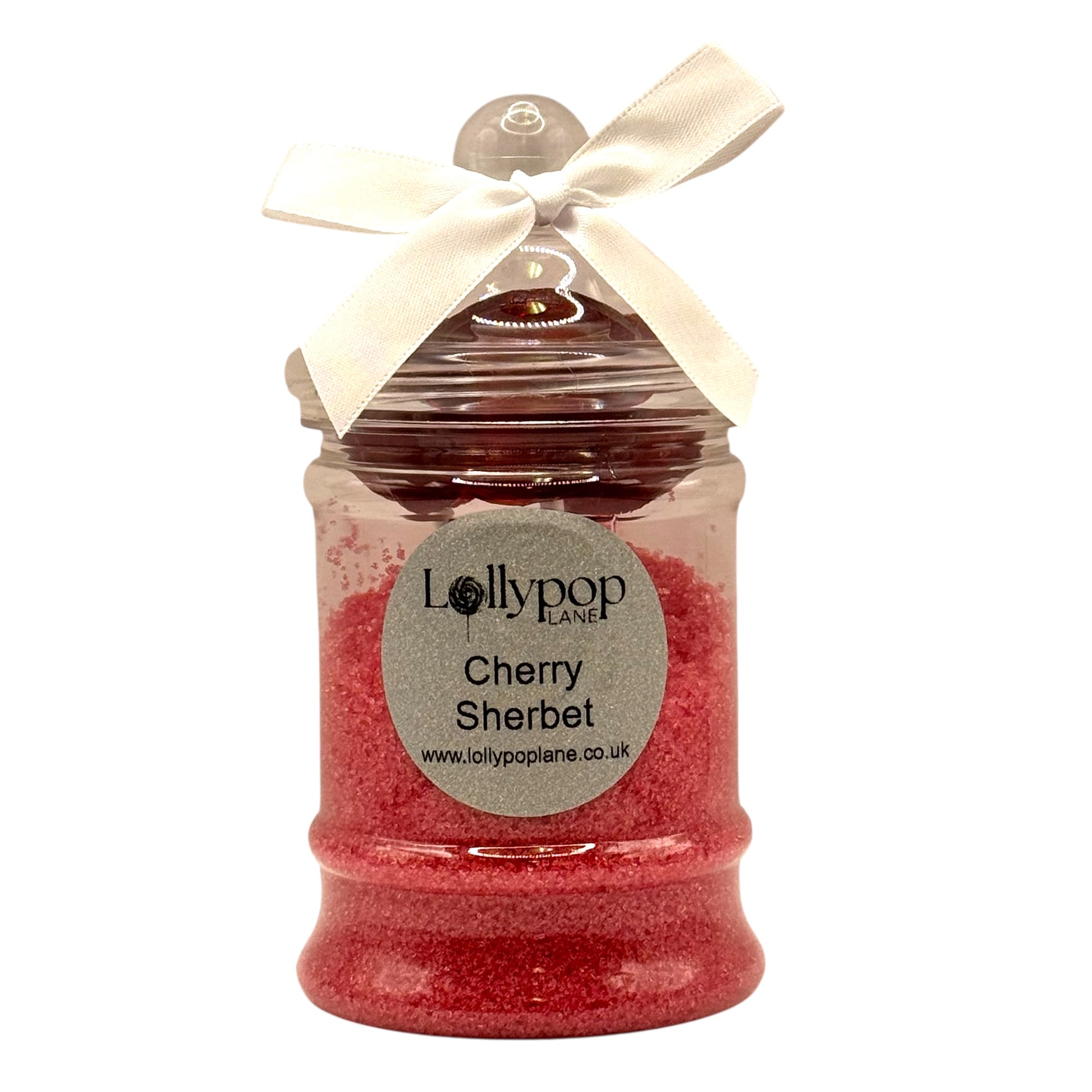 Cherry Sherbert In A Victorian jar + 3 X Cherry Cola Lollies 150g 