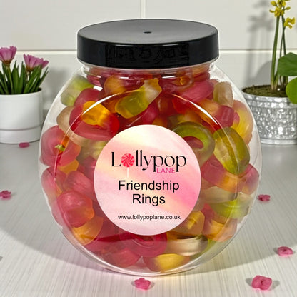 Friendship Rings Pick n Mix Mini Sweet Jar - 400g