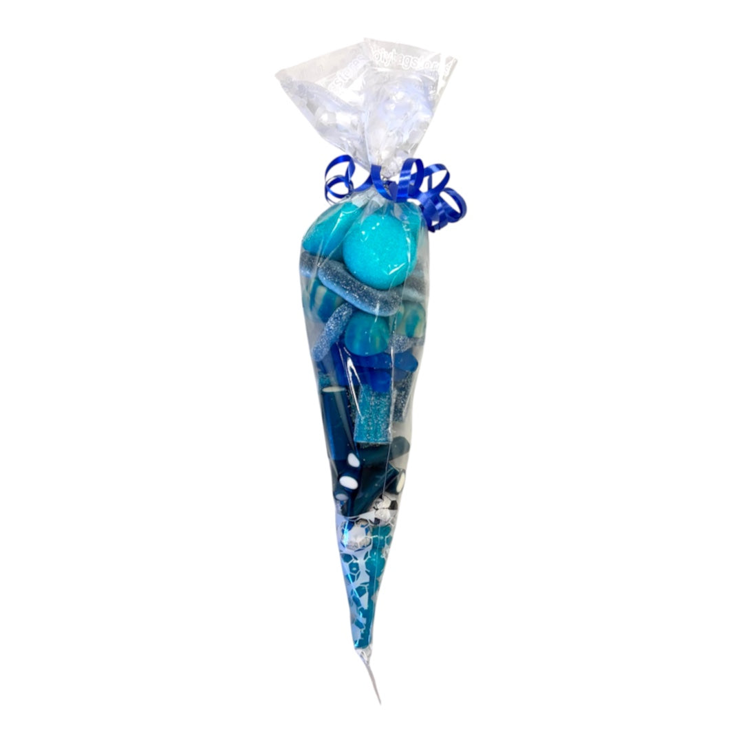 Personalised Party - Cone 100g & 150g, Qty: 1, Message Colour Choice and Label. If no message is received a rainbow colour will be sent.