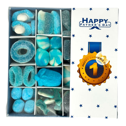 Pick n Mix Blue Sweets  - Father's Day Gift Box 500g Top View