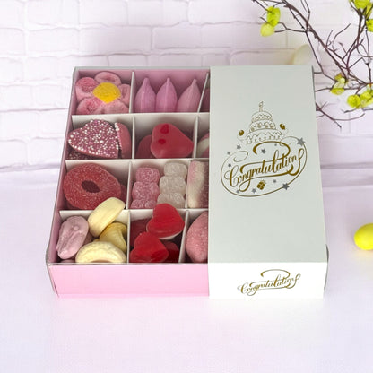 Pick n Mix Pink Sweets - Congratulations Gift Box 500g