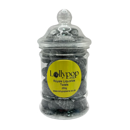 Royale Liquorice Twists Victorian Jar 250g
