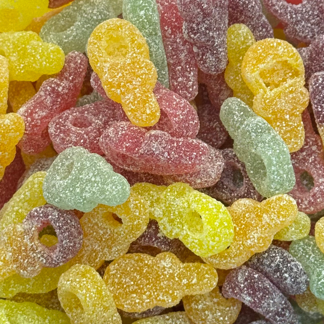 Close up image of Candycrave Vegan Fizzy Dummies