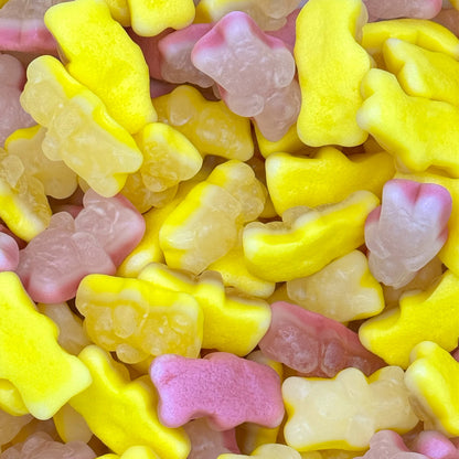 Close up image of Jelly Filled sweets shaped like bears