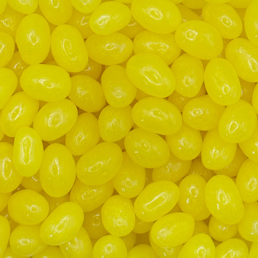 Close-up of bright yellow jelly beans