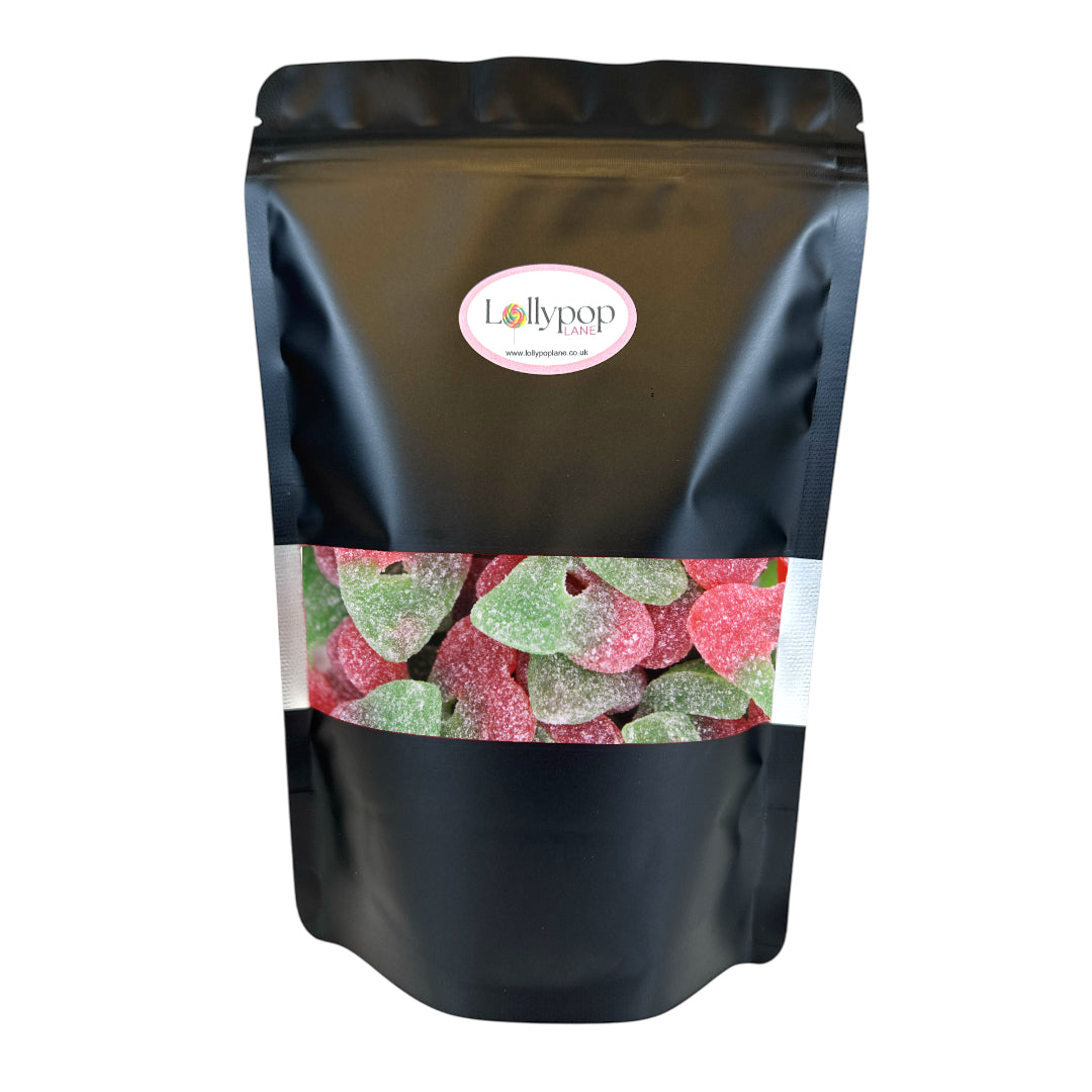 Lollypop Lane sweet pouch filled with Candy Crave Fizzy Cherry sweets