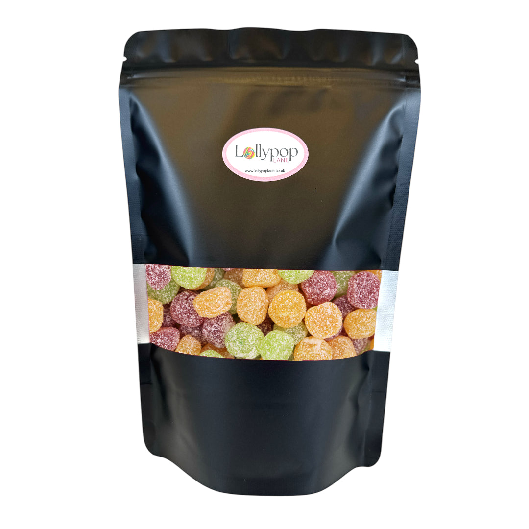Lollypop Lane Sweet Pouch filled with Candycrave Sour Dot Sweets