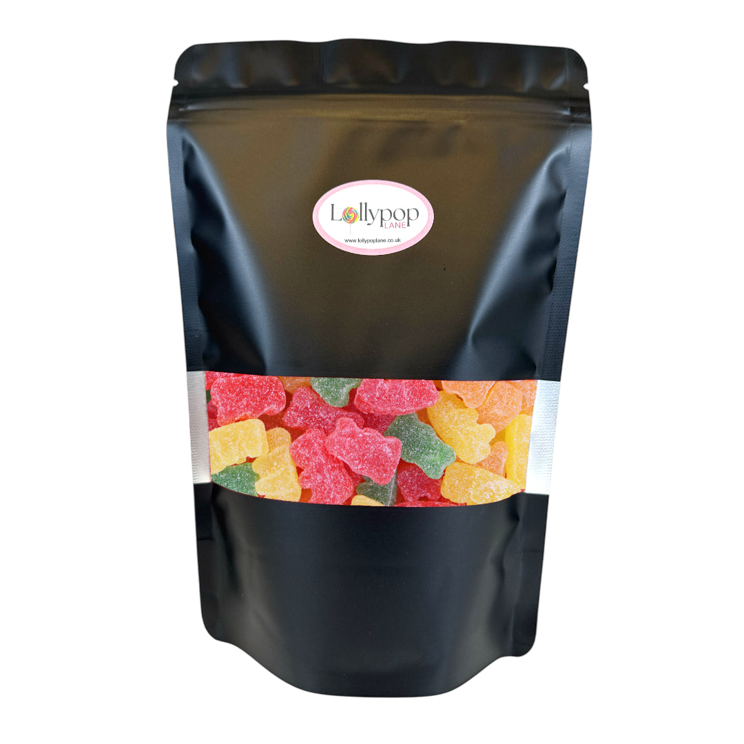 Lollypop Lane sweet pouch filled with Candycrave Fizzy Bears