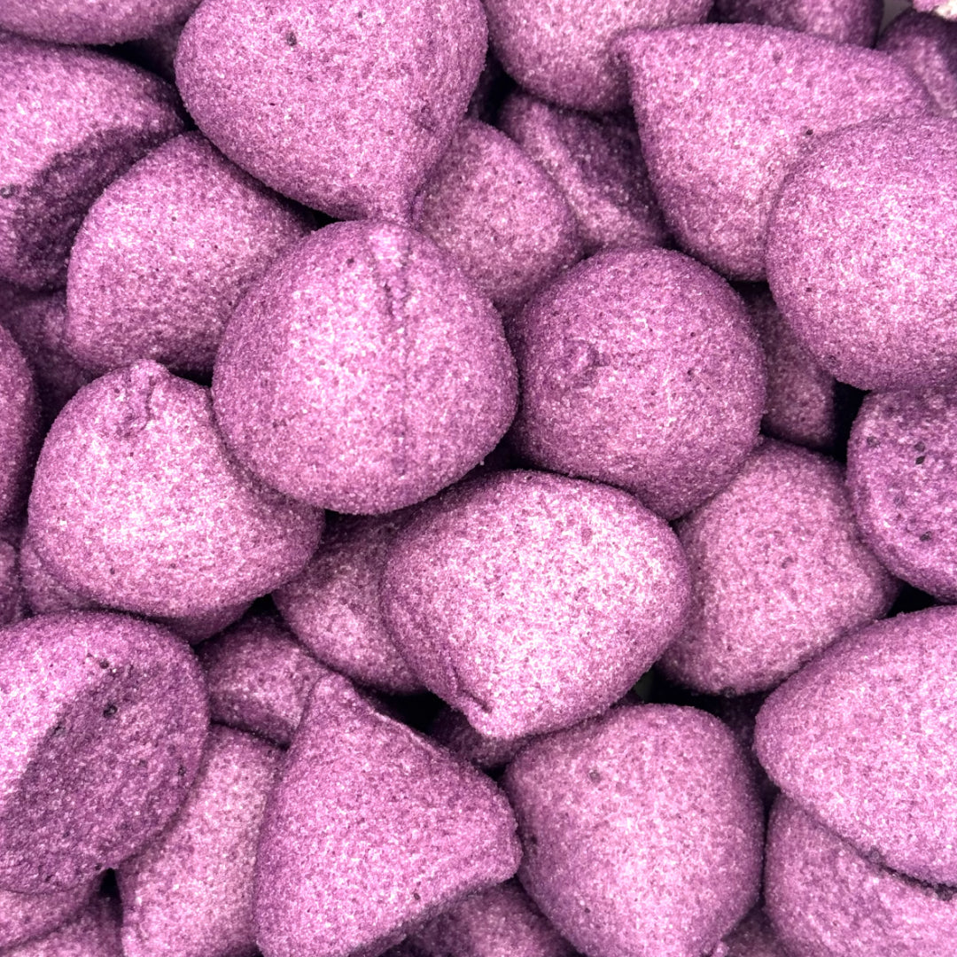 Close-up of Top Mallow Purple Paint Balls