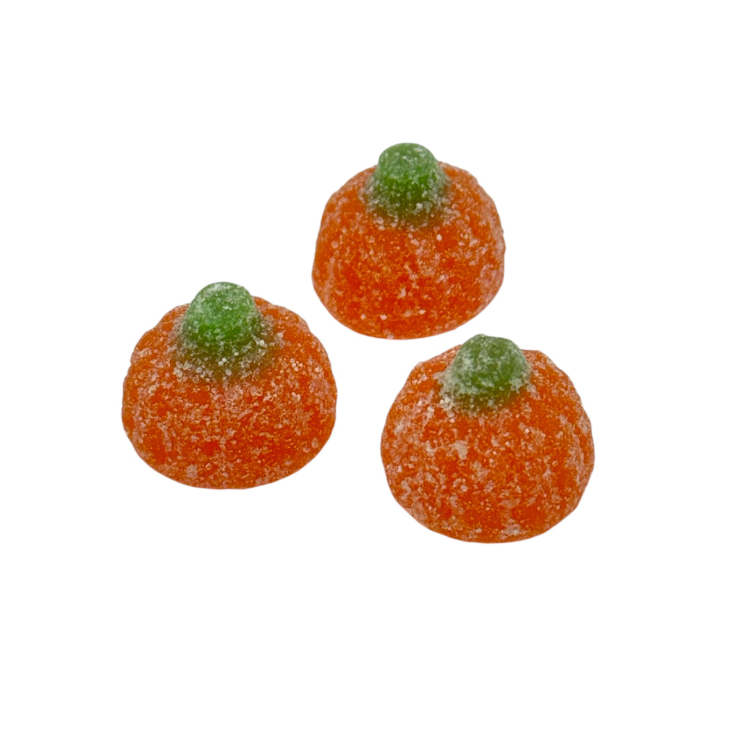 Three Vegan Gummy Pumpkins  Halloween Sweets