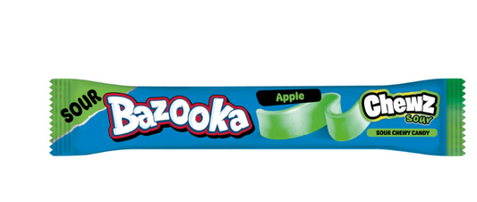 Bazooka Apple Sour Chewz Chew Bar 14g