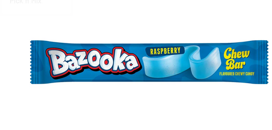 Bazooka Blue Raspberry Chew Bar 14g