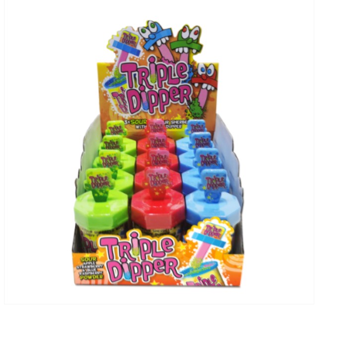Triple Dipper Lolly and 3 Fruit Flavoured Sherbets 25G