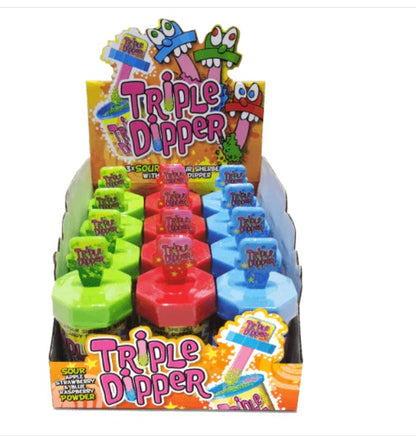 Triple Dipper Lolly and 3 Fruit Flavoured Sherbets 25G